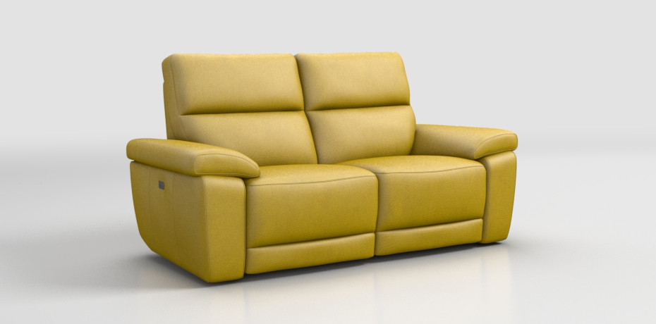 Sartorano - 2 seater sofa with 2 electric recliners